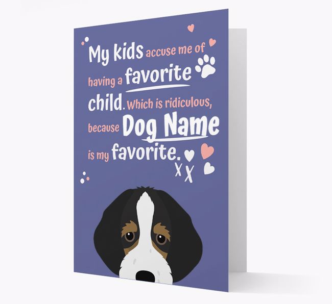 'Favorite Child' - Personalized {breedFullName} Card 